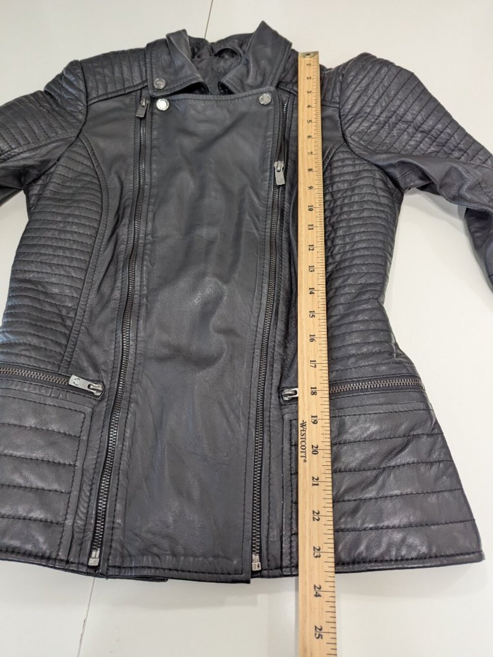 Bod & Christensen Black Leather Jacket - Picture 10 of 11